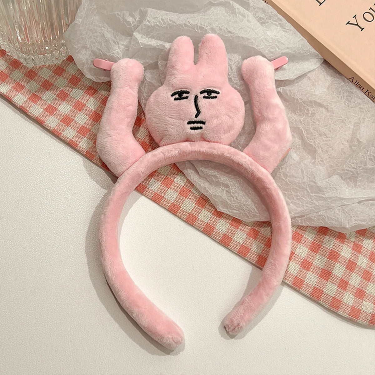 Diadema Conejo Rosa Divertida | Banda para Cabello Funny Bunny