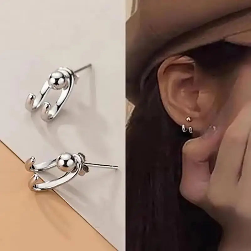 Aretes Tulipán con Moño – Plata y Flor Blanca, Elegantes