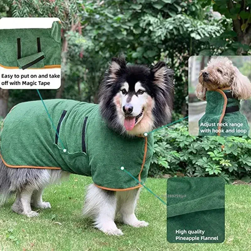 Toalla Absorbente para Perros con Ajuste Envolvente