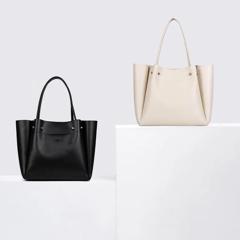 Bolsa de Hombro Mujer Estilo Casual – Tote Amplia con Zipper