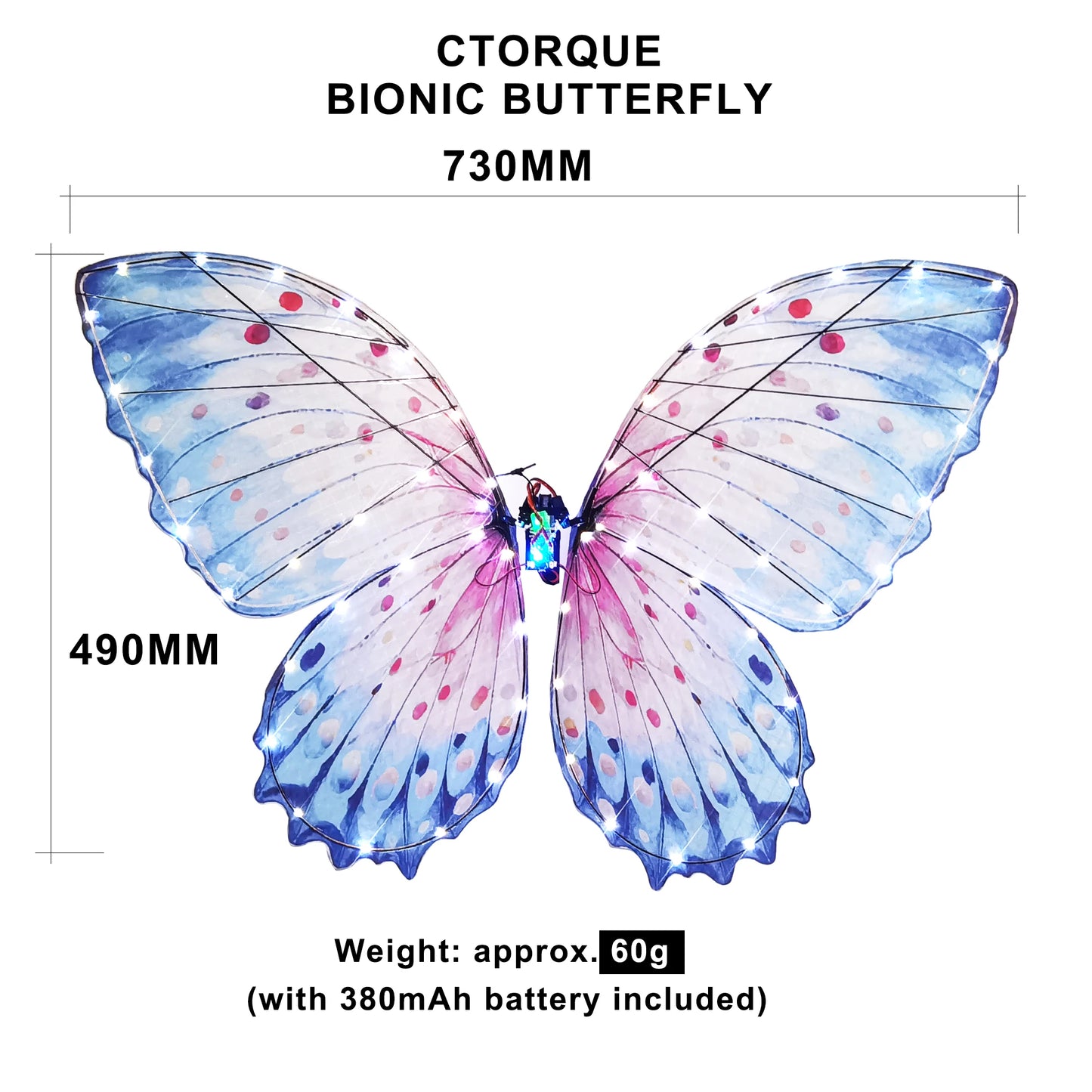 Mariposa Voladora RC LED – Efecto Realista