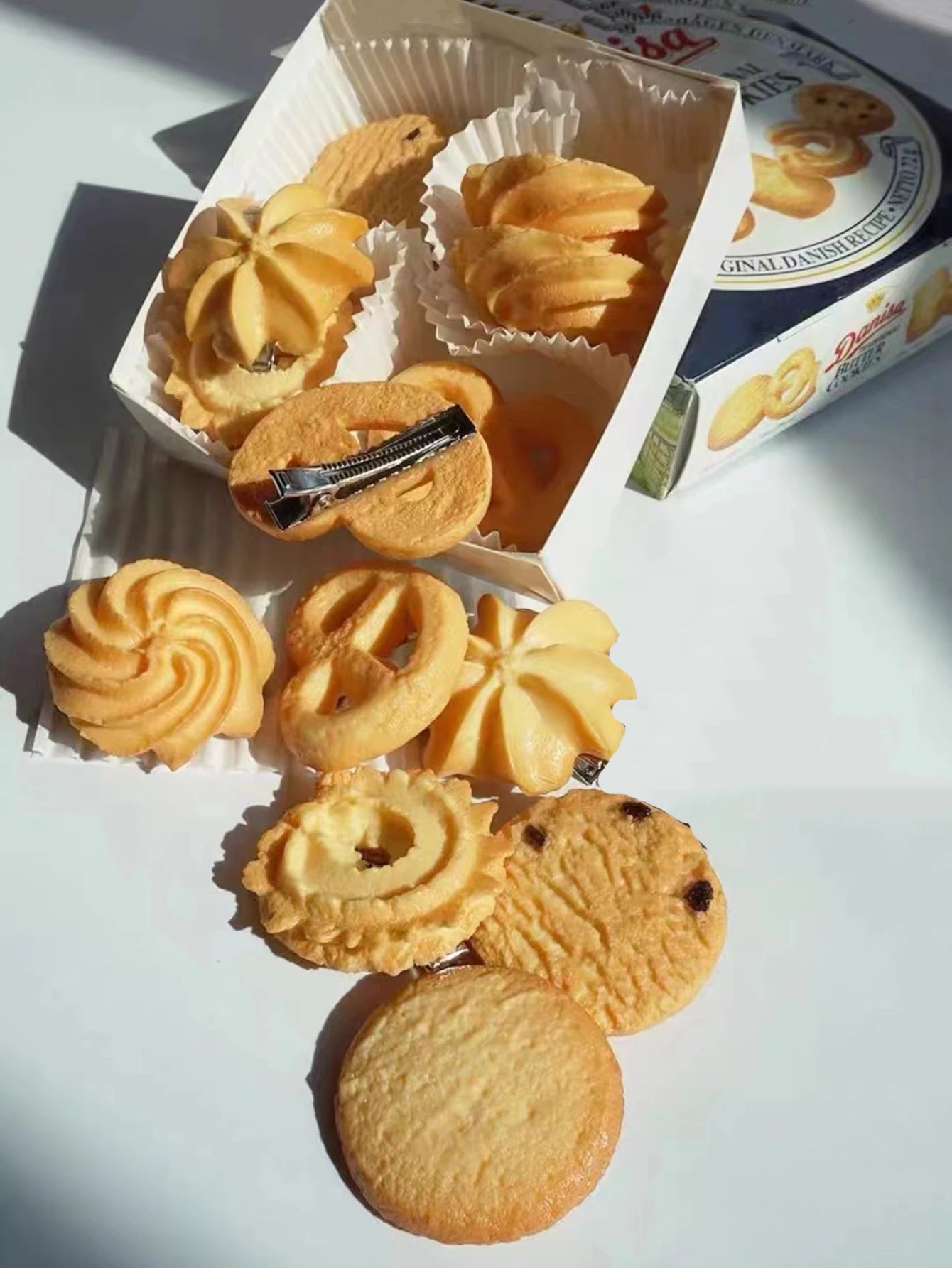 Set de 5 Pinzas para Cabello Galleta Cartoon | Clips de Pelo Divertidos