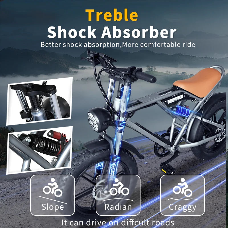 Bicicleta Eléctrica Todo Terreno 1000W