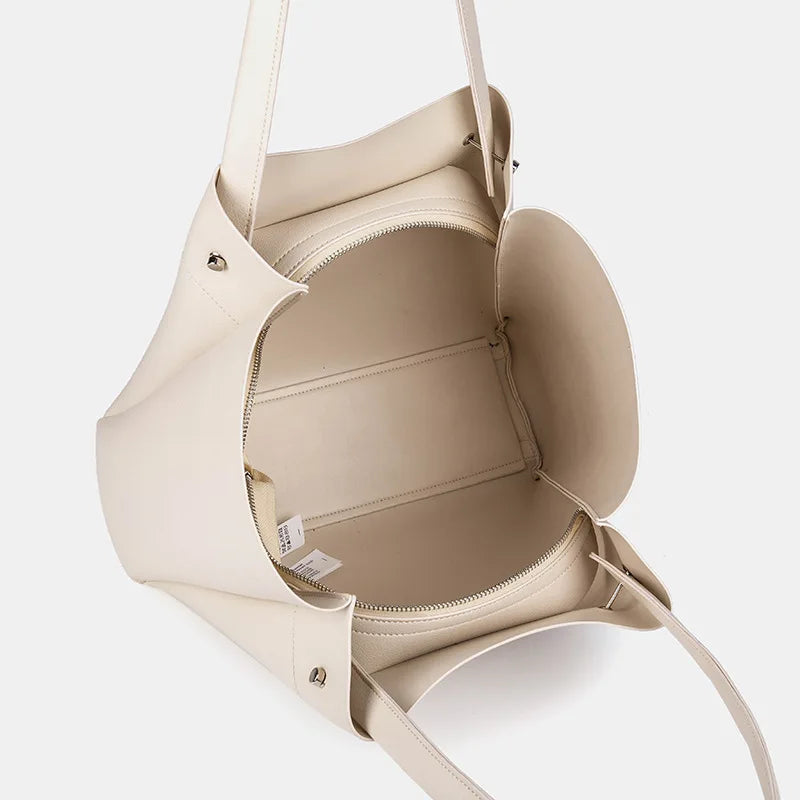 Bolsa de Hombro Mujer Estilo Casual – Tote Amplia con Zipper