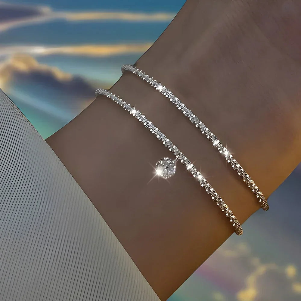 Pulsera Fina con Destellos – Accesorio de Noche, Look Glam