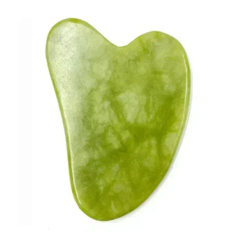 Rodillo Facial de Jade Natural con Gua Sha | Masajeador Facial para Skincare