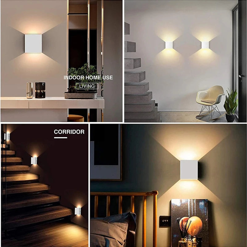 Lámpara LED de Pared Moderna – Luz Decorativa para Interior y Exterior