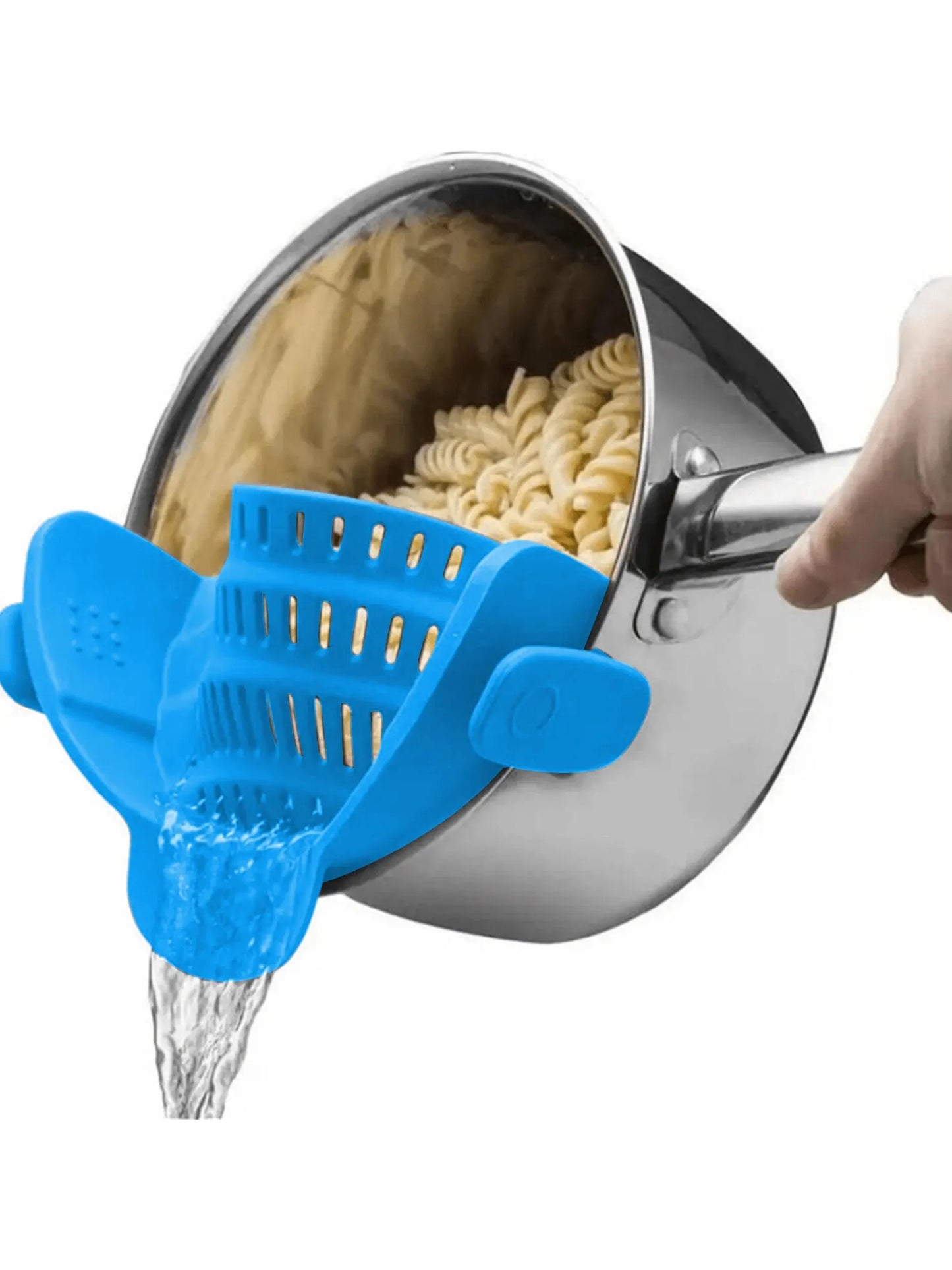 Colador de Silicona Ajustable con Clip - Escurridor Portátil para Ollas