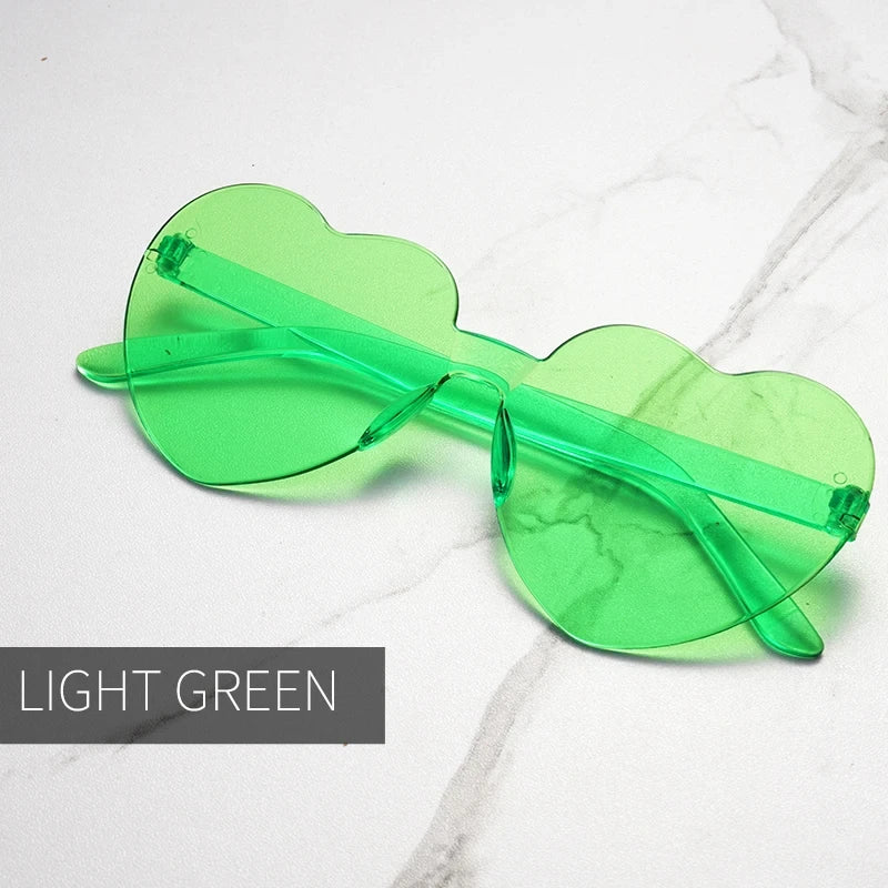 Gafas de Sol en Forma de Corazón – Lentes de Fiesta con Protección UV