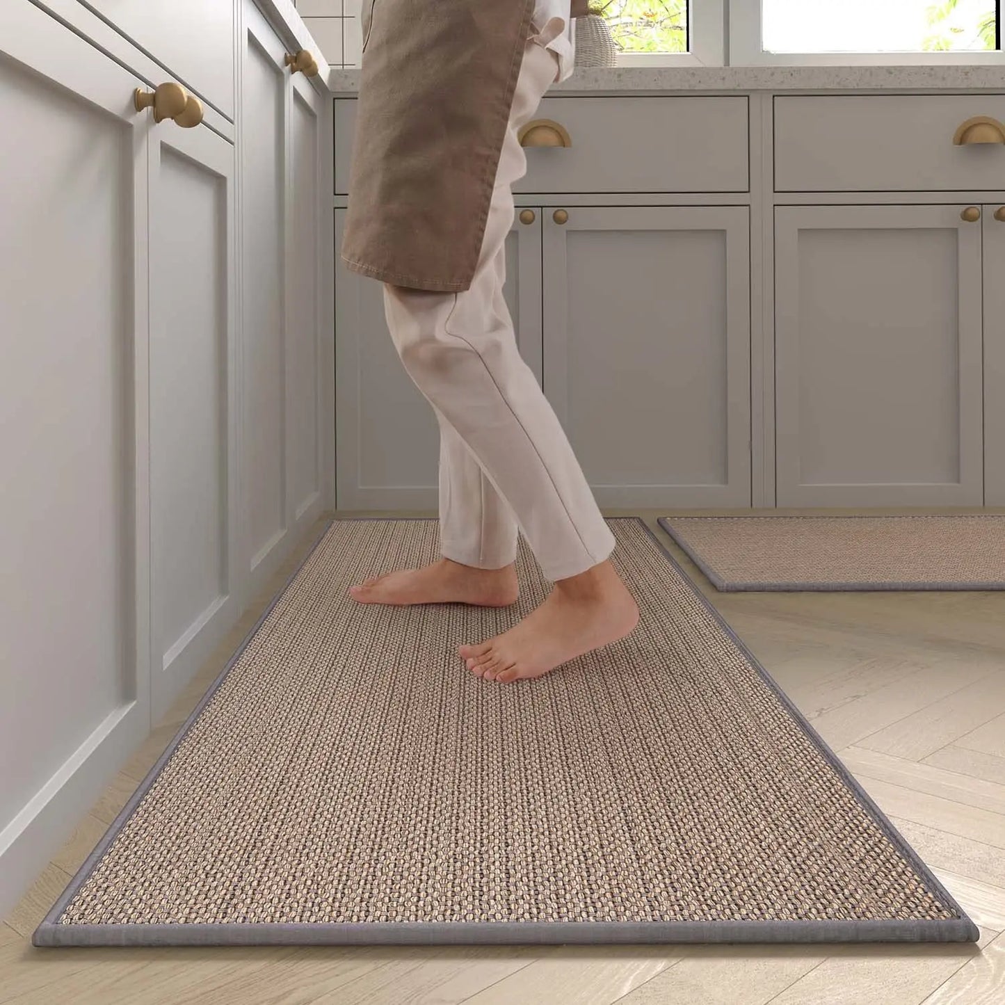 Alfombra de Cocina Antideslizante Lavable con Base de Caucho