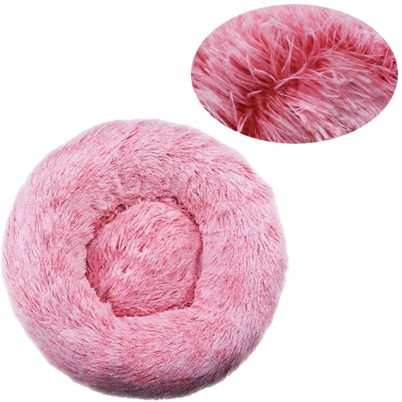 Cama Redonda Suave para Perros y Gatos – Cama Acolchada para Mascotas