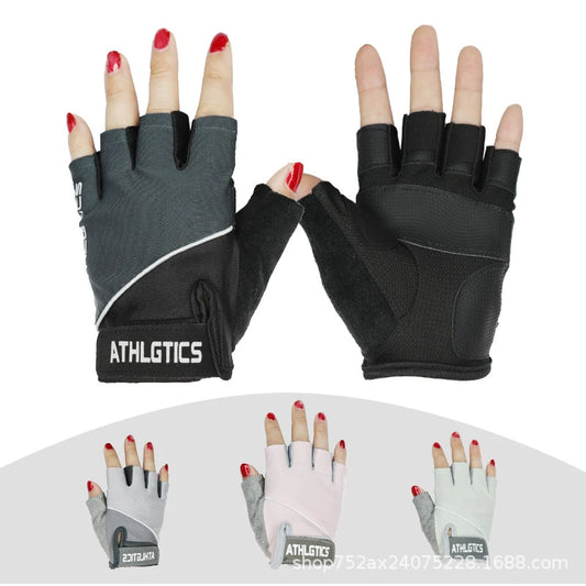 Guantes de Entrenamiento Mujer – Gym, Crossfit y Pesas, Medio Dedo Antideslizantes