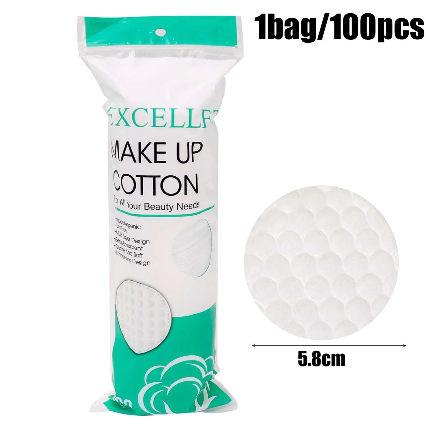 Cotton Pads Desmaquillantes 200pcs | Discos de Algodón para Remover Maquillaje