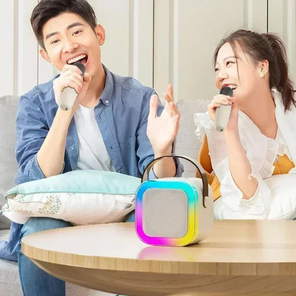 Bocina Karaoke Bluetooth K12 con Micrófono Inalámbrico