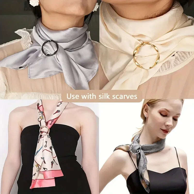 Set de 5 Hebillas Ajustables de Metal - Broches Multiusos para Camisas