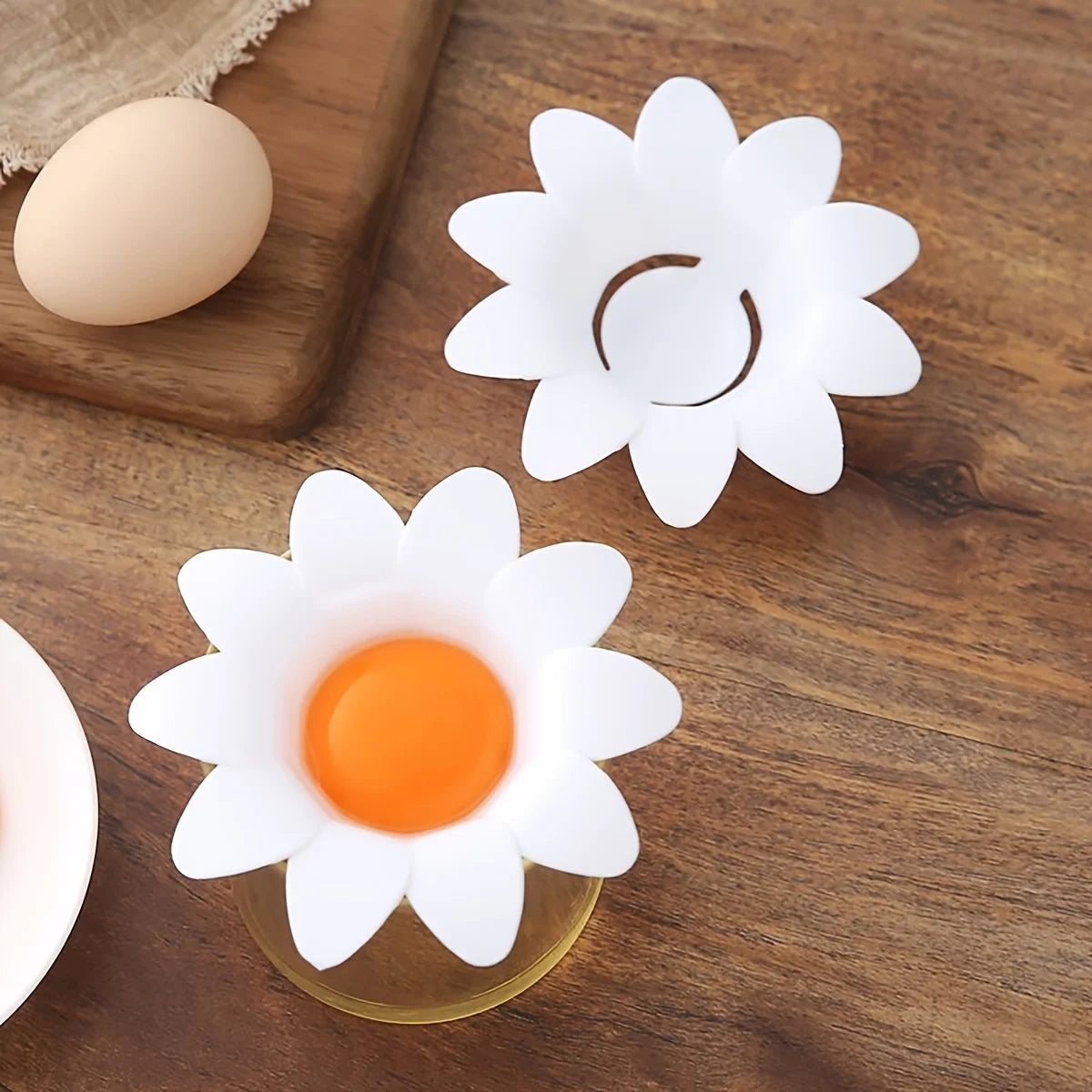 Separador de Claras y Yemas con Diseño de Flor - Herramienta de Repostería