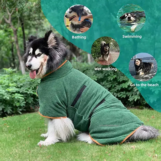 Toalla Absorbente para Perros con Ajuste Envolvente