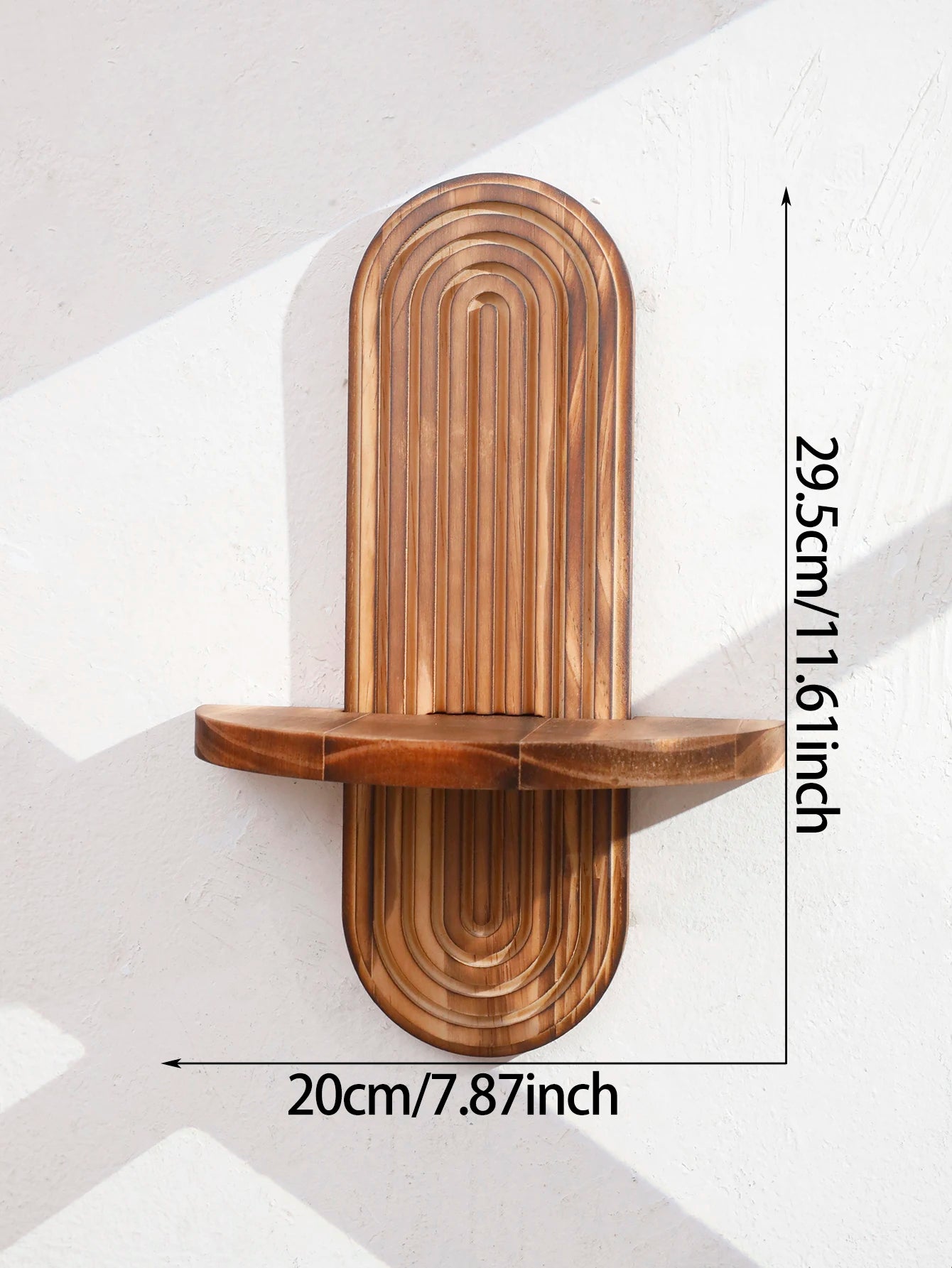 Estante de Pared de Madera Estilo Bohemio