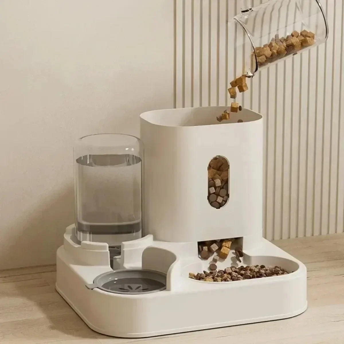 Dispensador Automático de Comida y Agua para Mascotas Gran Capacidad