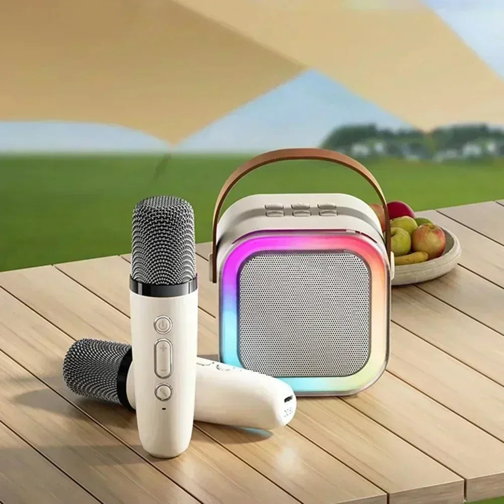Bocina Karaoke Bluetooth K12 con Micrófono Inalámbrico