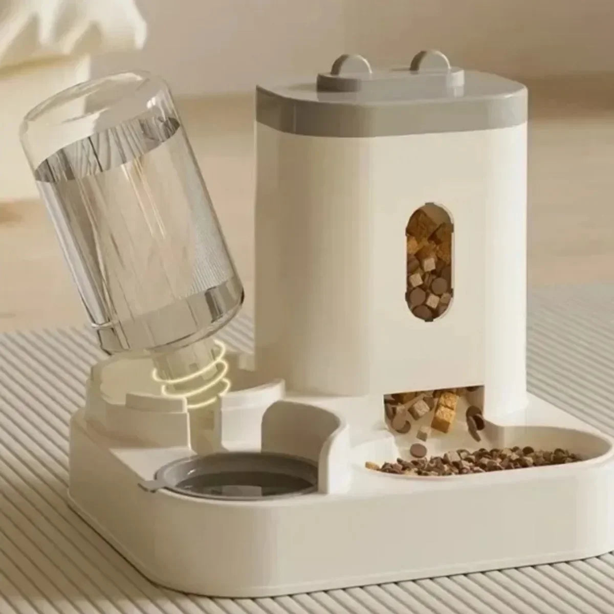Dispensador Automático de Comida y Agua para Mascotas Gran Capacidad