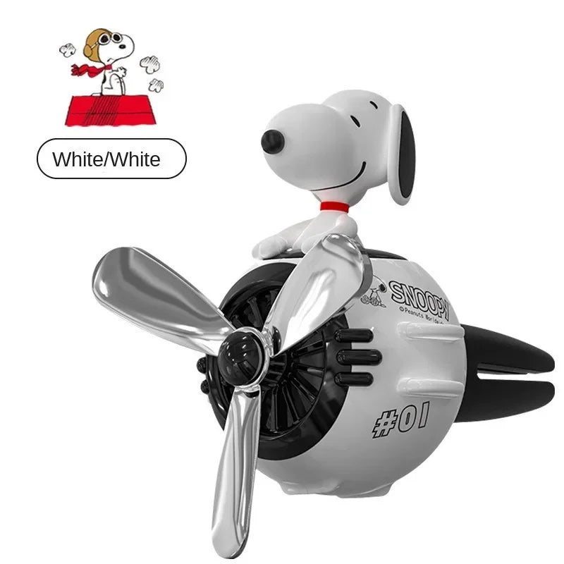 Ambientador para Auto con Hélice – Difusor de Aroma con Figura de carricatura Perrito Aviador