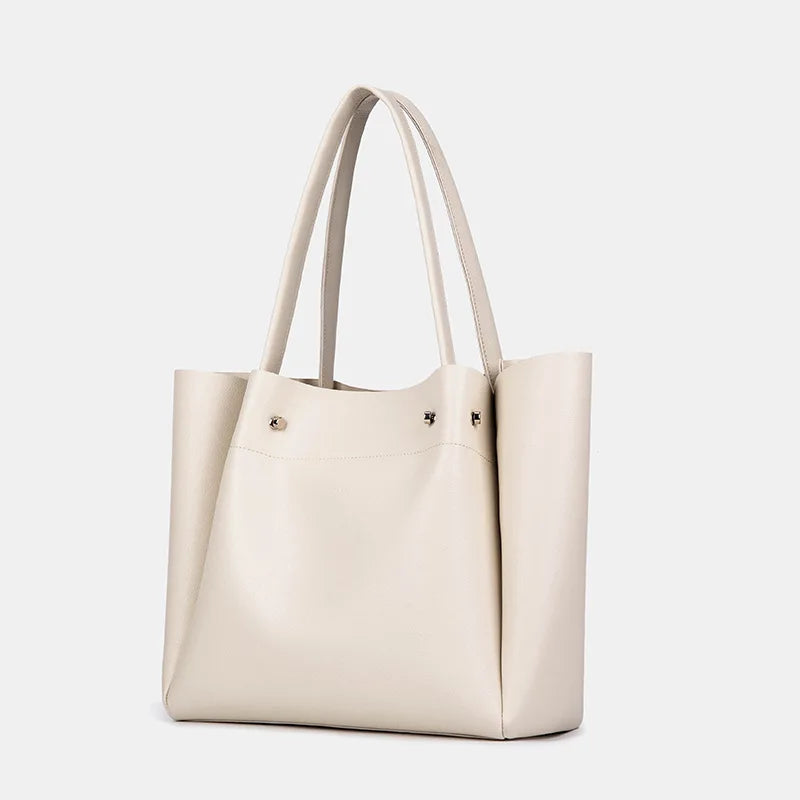 Bolsa de Hombro Mujer Estilo Casual – Tote Amplia con Zipper