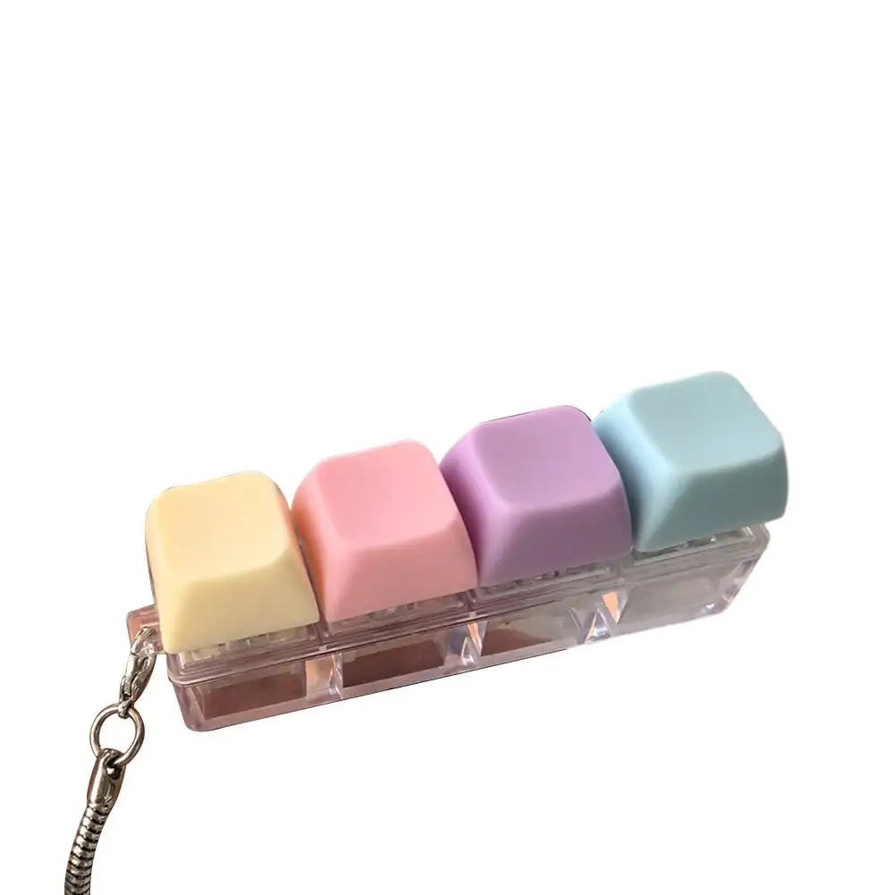 Mini Teclado Antiestrés con Llavero (Fidget Clicker)