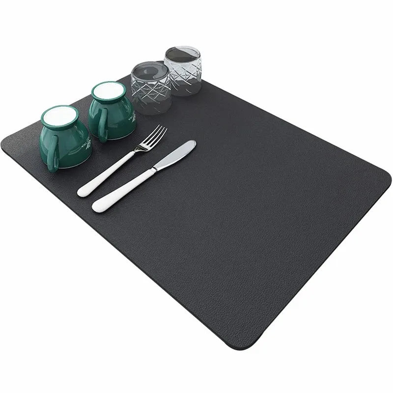 Alfombrilla de Secado Rápido para Baño y Cocina - Base de Goma Antideslizante