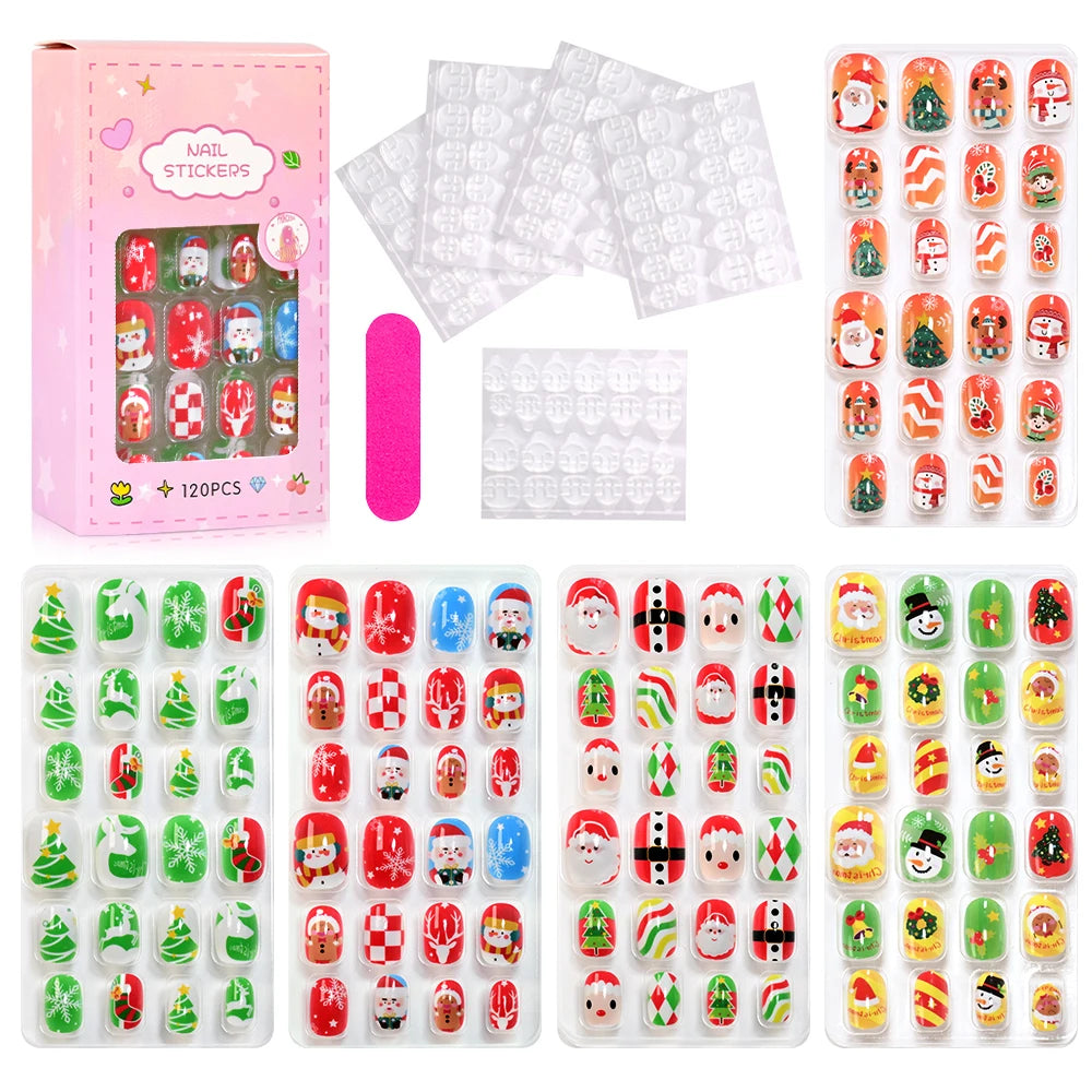 Set de Uñas Postizas Kawaii para Niñas