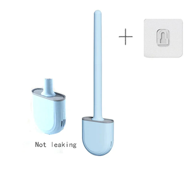 Cepillo de Baño de Silicona Flexible con Soporte