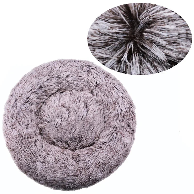 Cama Redonda Suave para Perros y Gatos – Cama Acolchada para Mascotas