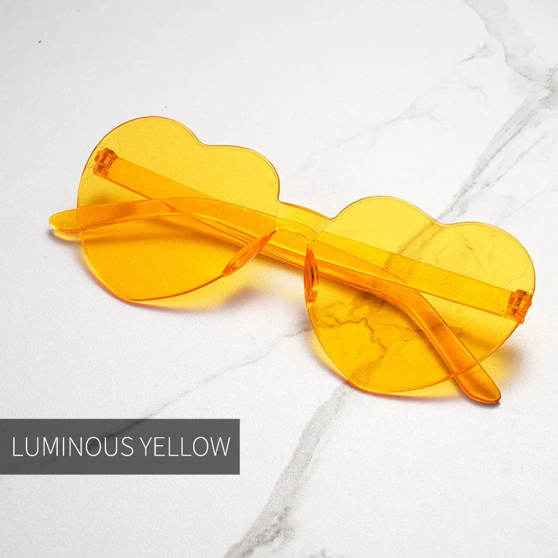 Gafas de Sol en Forma de Corazón – Lentes de Fiesta con Protección UV
