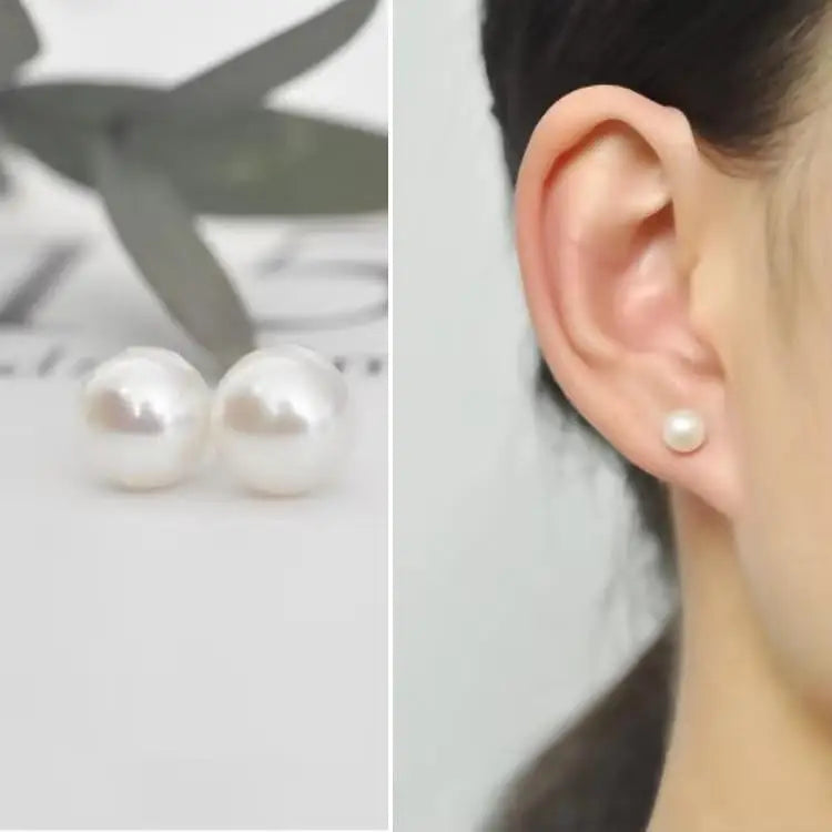 Aretes Tulipán con Moño – Plata y Flor Blanca, Elegantes