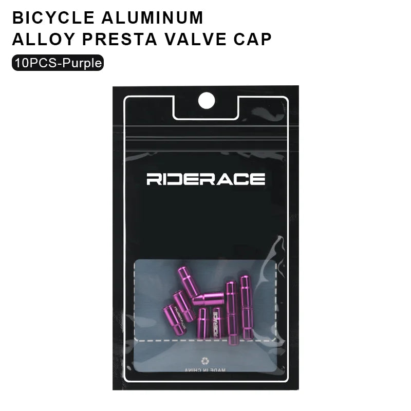 Tapas de Válvula Presta RIDERACE - Aleación de Aluminio CNC para MTB