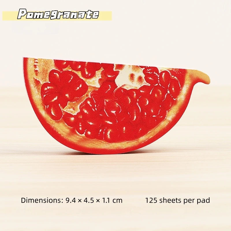 Notas Adhesivas 3D en Forma de Fruta - Bloc de Notas Creativo