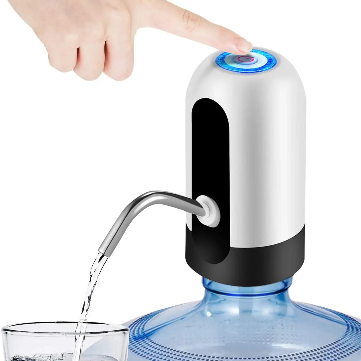 Bomba de Agua Eléctrica para Garrafón - Dispensador Recargable USB