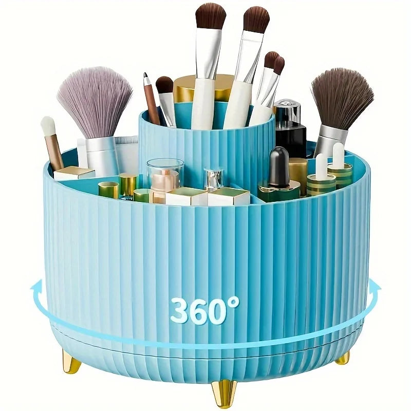 Organizador Giratorio 360° para Maquillaje, Brochas y Escritorio