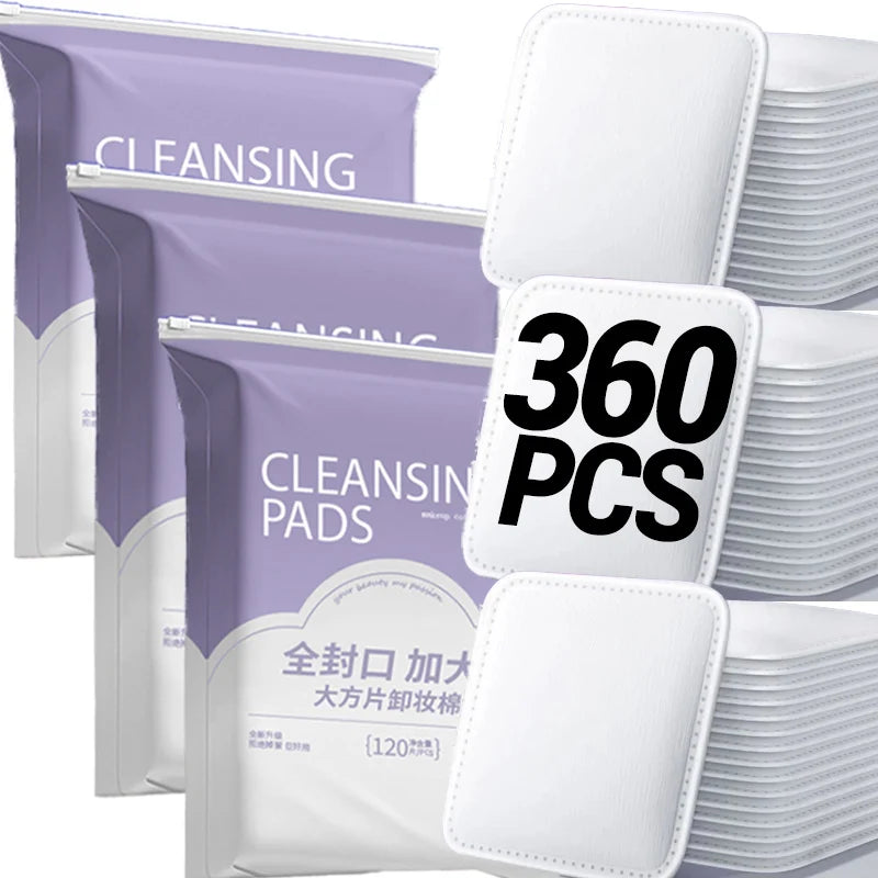Pads Desmaquillantes de Algodón 100% Natural para Limpieza Facial Discos de Algodón para Cara y Ojos