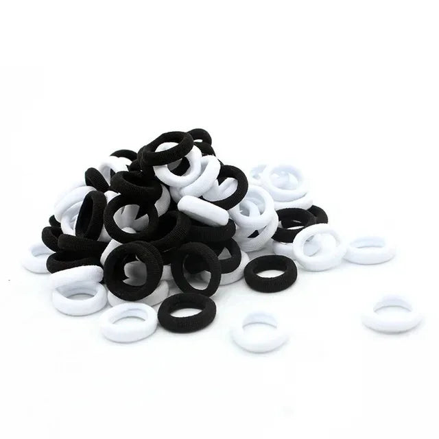 200 Piezas de Ligas de Cabello de Nylon - Coletas Elásticas Coloridas