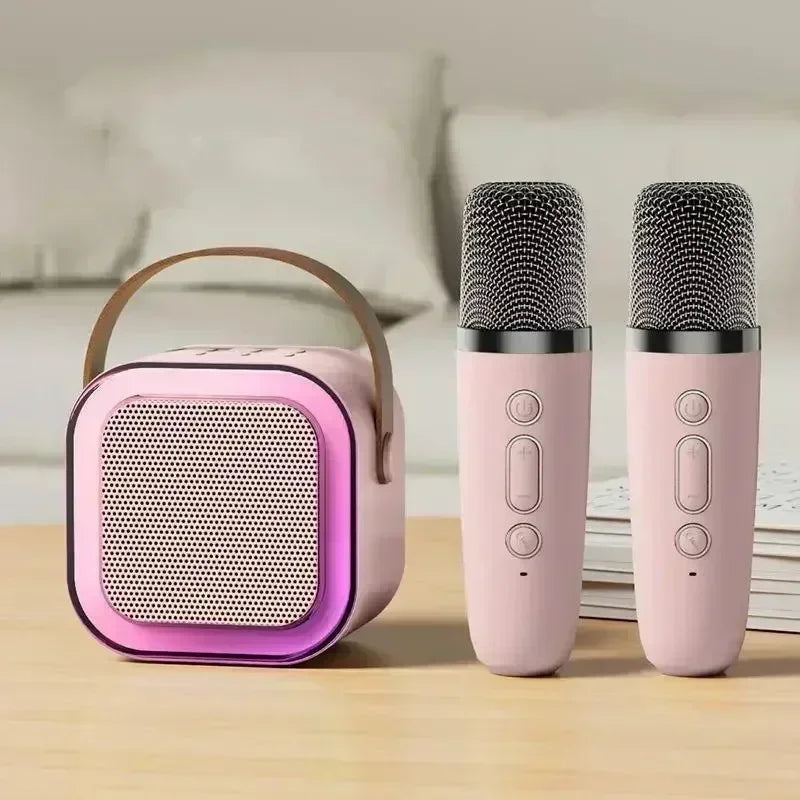 Bocina Karaoke Bluetooth K12 con Micrófono Inalámbrico