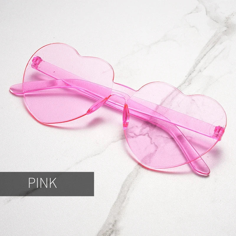 Gafas de Sol en Forma de Corazón – Lentes de Fiesta con Protección UV
