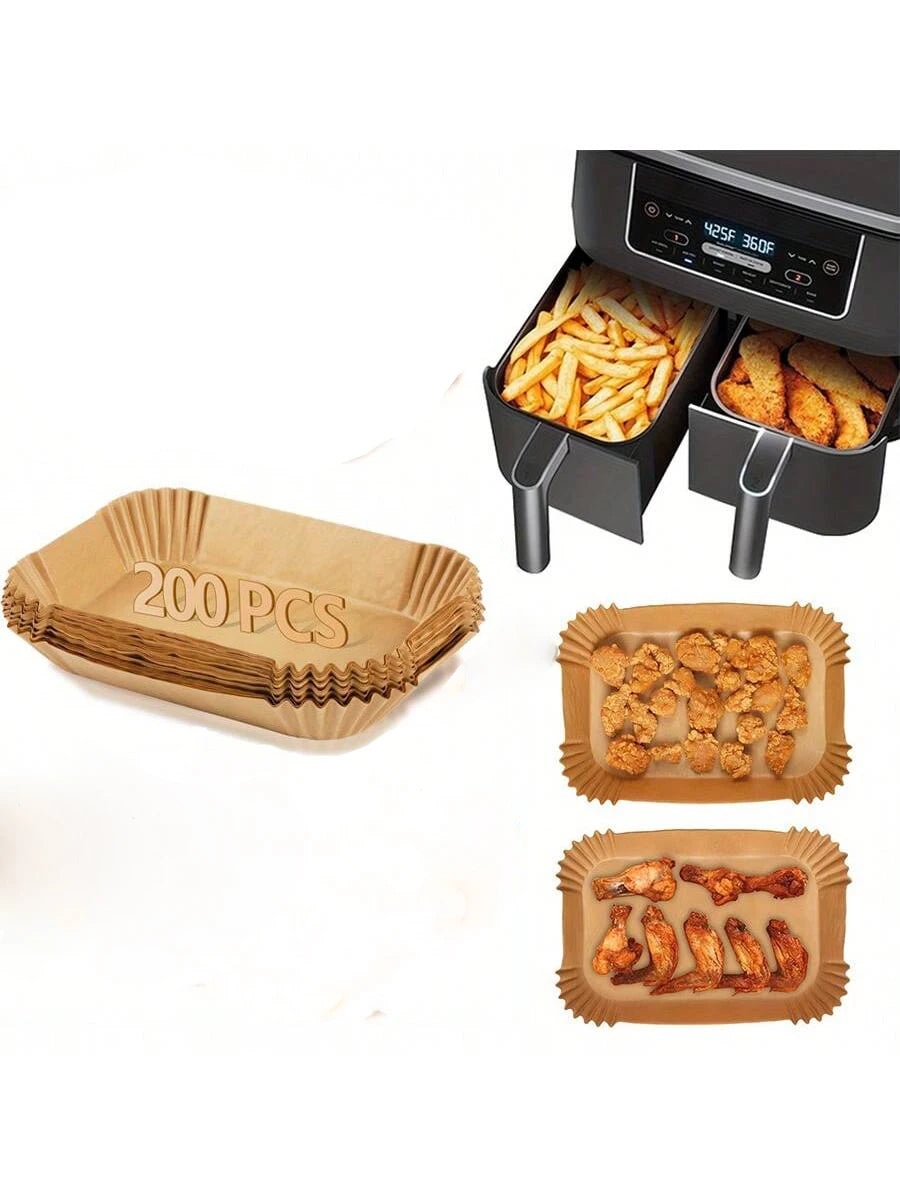 Papel Pergamino para Air Fryer Impermeable y Antiaherente - Repostería y BBQ