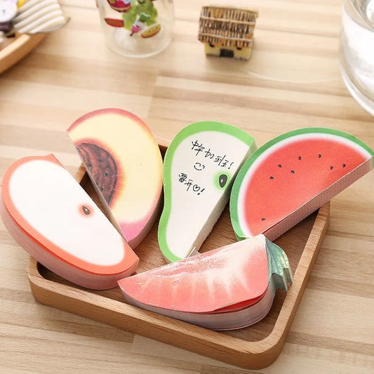 Notas Adhesivas 3D en Forma de Fruta - Bloc de Notas Creativo