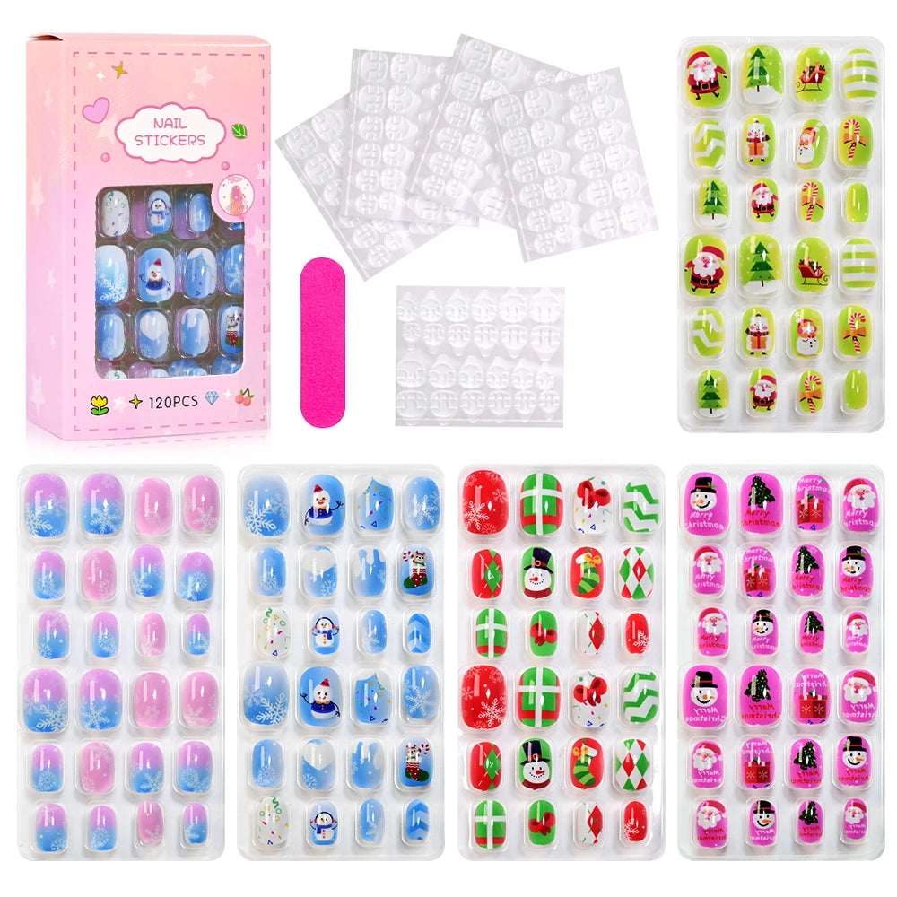Set de Uñas Postizas Kawaii para Niñas