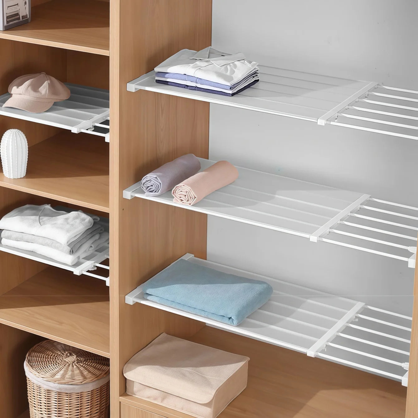 Estante Ajustable para Armario (Organizador Expandible)