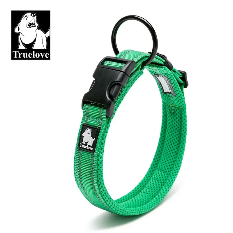 Collar para Perro Ajustable Acolchado con Diseño Reflectante