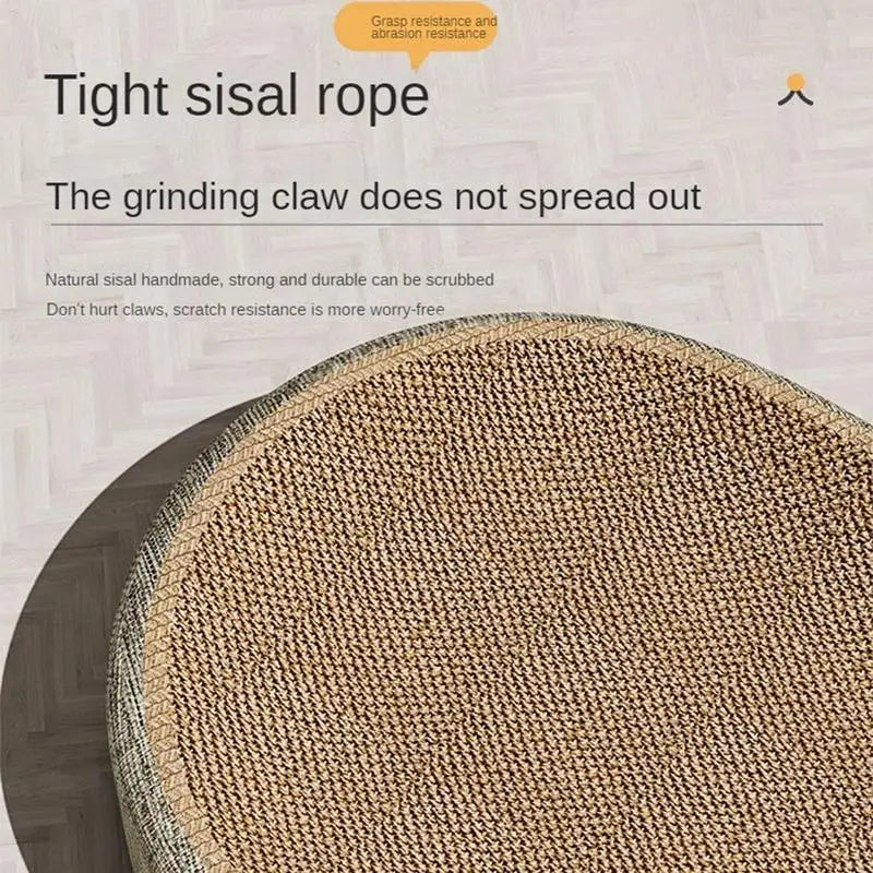 Rascador y Cama para Gato de Sisal 2 en 1 Antiestrés y Protector de Muebles