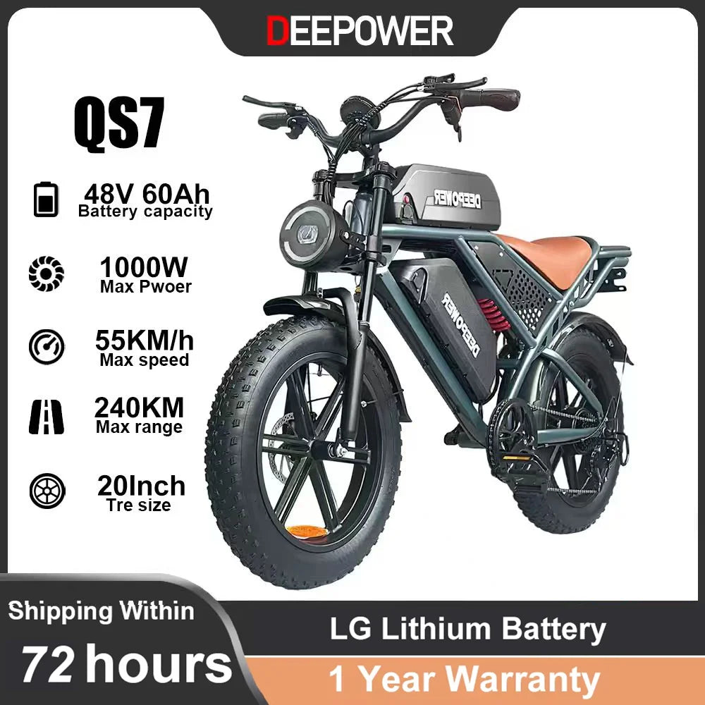 Bicicleta Eléctrica Todo Terreno 1000W