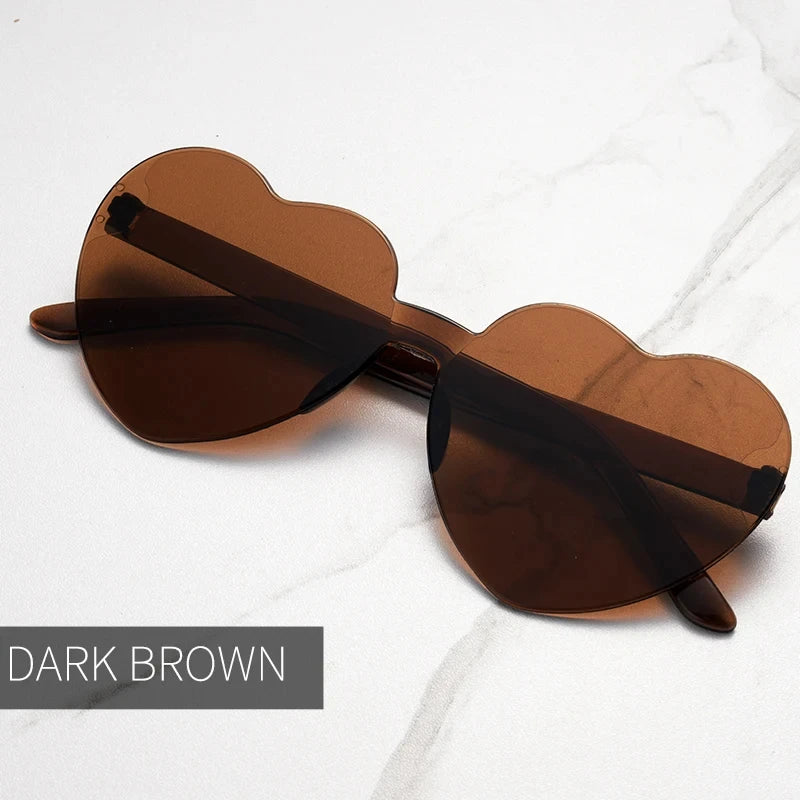 Gafas de Sol en Forma de Corazón – Lentes de Fiesta con Protección UV